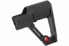 Black SBR type stock for M4 AEG / GBB Double Bell