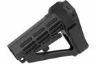 Black SBA4 type stock for M4 AEG Double Bell