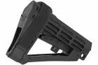 Black SBA4 type stock for M4 AEG Double Bell