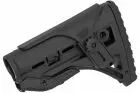 Tactical FAB type stock with black riser for M4 AEG Double Bell
