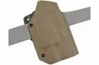 Lightweight Kydex type holster for Glock + X300 tan WOSPORT
