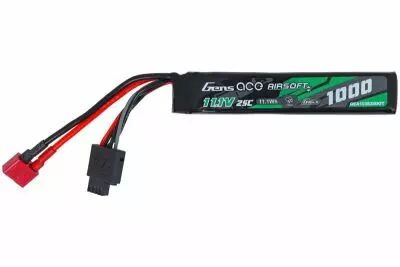 G-Tech 11.1V 1000mAh 25C LiPo stick battery Dean Gens Ace
