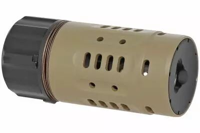Muzzle Brake & Flame Guard DA Tan 14mm CCW 5KU