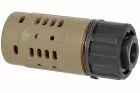 Muzzle Brake & Flame Guard DA Tan 14mm CCW 5KU