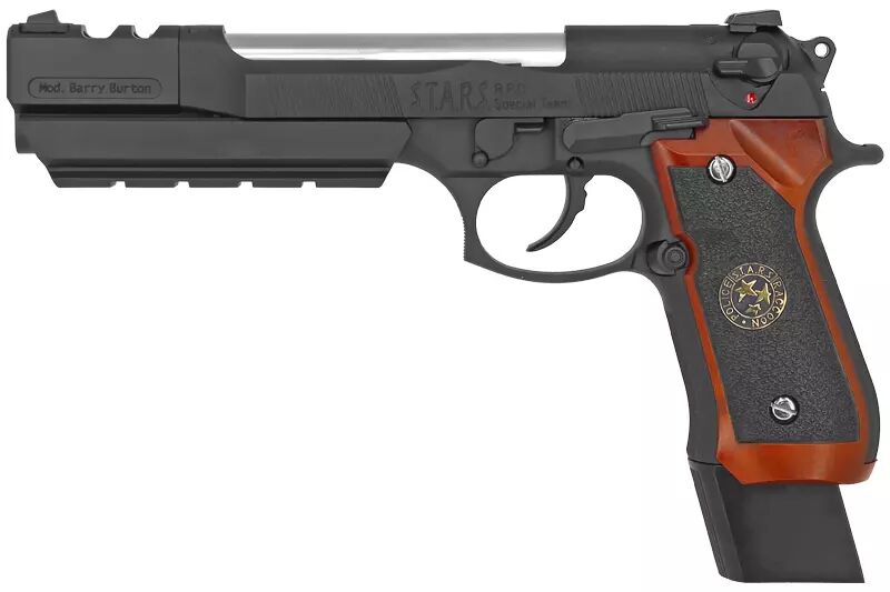 M92 Bio Hazard Samurai Edge Barry Burton Brown Grip WE Gaz