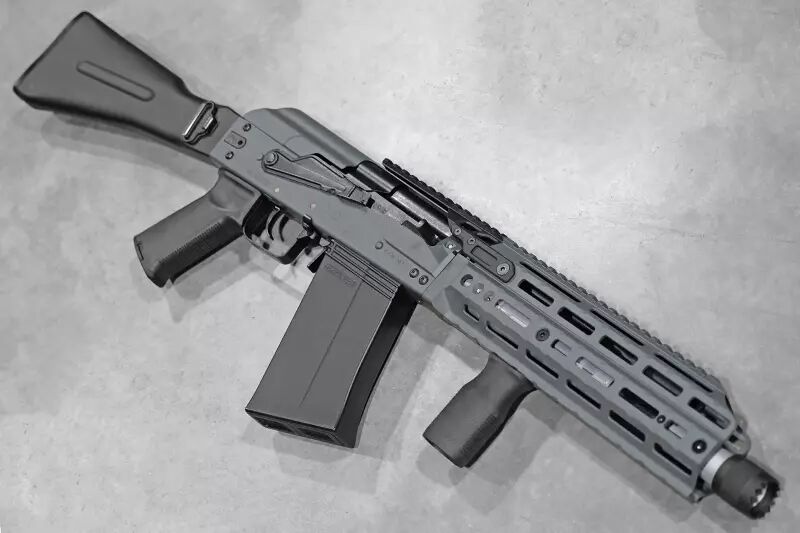 Replica shotgun SAIGA 12K Short Tokyo Marui Gaz Urban Cerakote Custom