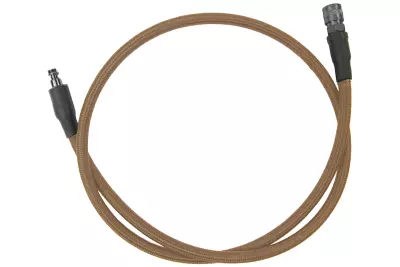 High speed nylon braided HPA line Tan US Male to EU Female 8mm BALYSTIK