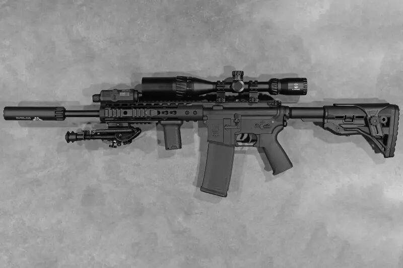 Replica AR15 DMR Black Ragnarok Aster SE custom