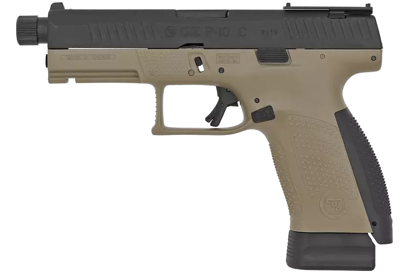 CZ P-10C GOLD OT FDE ASG CO2