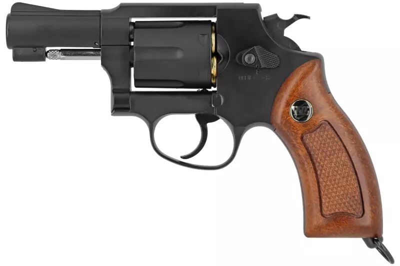 Revolver 731 2.5inch Sheriff M36 Black Brown Grip Gun Heaven CO2