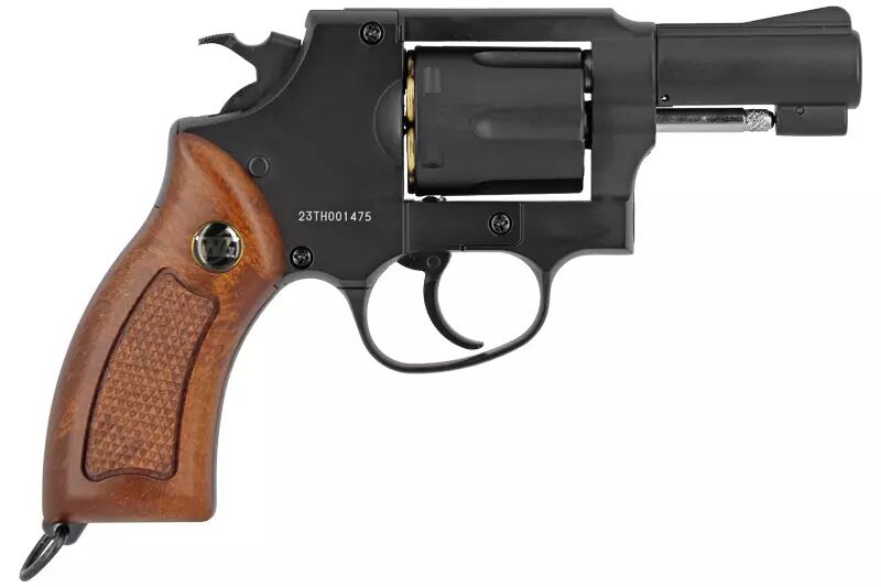 Revolver 731 2.5inch Sheriff M36 Black Brown Grip Gun Heaven CO2