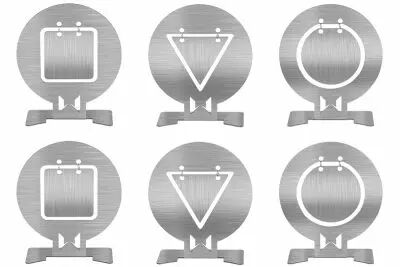 Metal training gong set WOSPORT