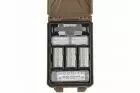 Tan tactical storage box for WOSPORT batteries