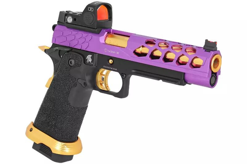 Hi-capa 5.1 Stryk Violet / Gold RMR Lancer Tactical Gas