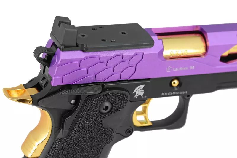 Hi-capa 5.1 Stryk Violet / Gold RMR Lancer Tactical Gas