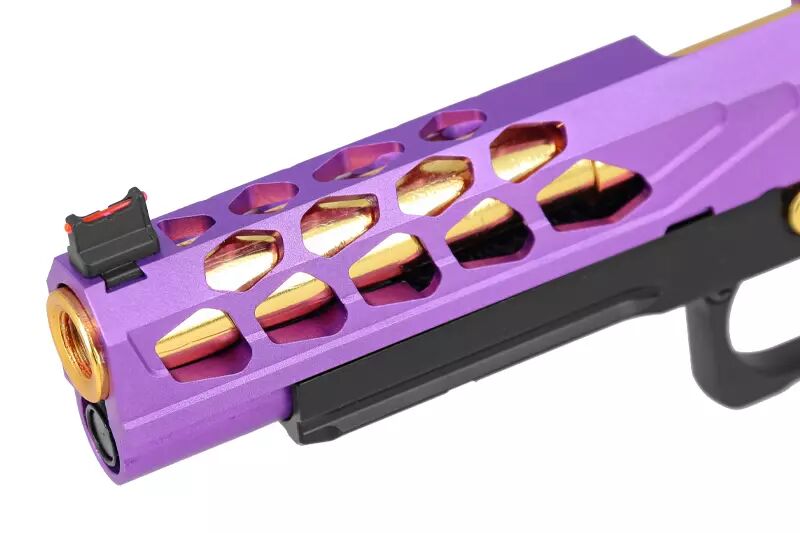 Hi-capa 5.1 Stryk Violet / Gold RMR Lancer Tactical Gas