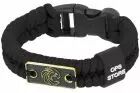 Paracorde survival bracelet black OPS-store