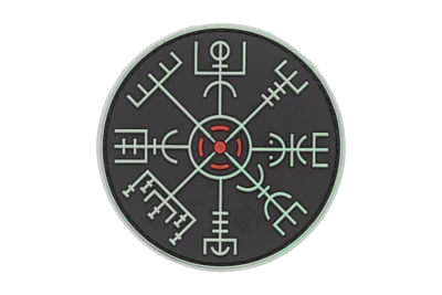 Vegvisir Viking Compass PVC patch Glow JTG
