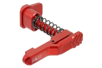 Magazine catch Adavanced CNC Style B Red for M4 MTW Maxx Model