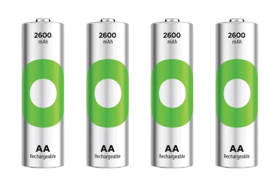 4 ReCyko 2600mAh AA rechargeable batteries GP Batteries