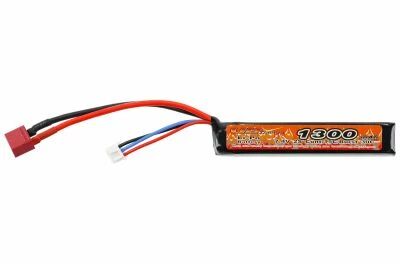 Lipo 7.4v 1300mAh 15C Stick DEAN Battery VB