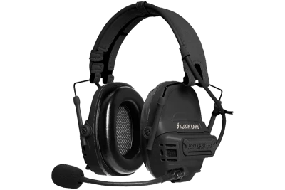 Tactical Communication Headset FCS Falcon Ears Black FMA