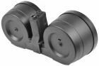 Twin Drum Magazine 2500 bbs for MP5 AEG Black A&K