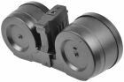 Twin Drum Magazine 2500 bbs for AK AEG Black A&K