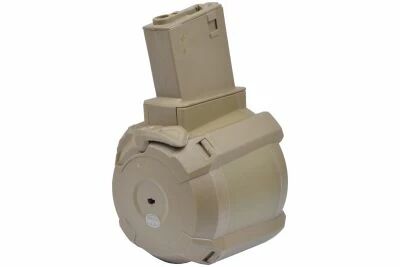Drum Magazine 1200 bbs for M4 AEG DE A&K