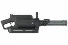 Minigun Replica with Rotating Barrels Well 23-X Black Well Pro AEG