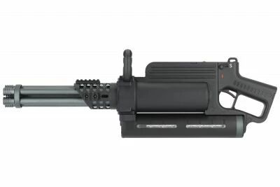 Minigun Replica with Rotating Barrels Well 23-X Black Well Pro AEG