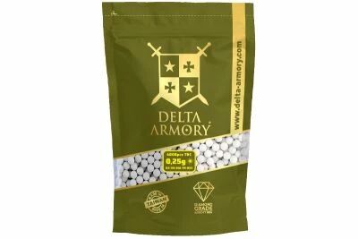Bag of 4000 Tracer 0.25g BBs Delta Armory