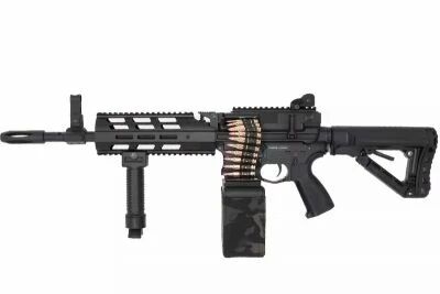 Replica CM16 LMG MC Black G&G Armament AEG - OPS-Refurb