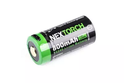 16340 3.6V 800 MAH RECHARGEABLE BATTERY WITH USB TYPE-C PORT