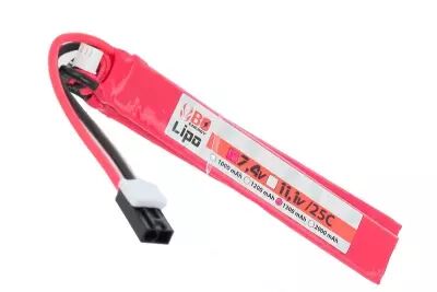 2 sticks batterie Lipo 2S 7.4V 1300mAh 25C