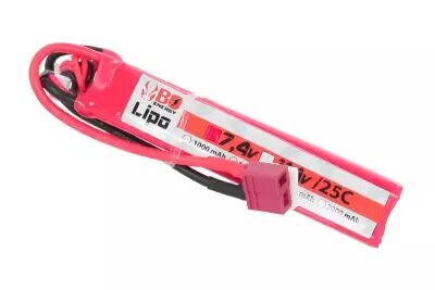 2 sticks Lipo 2S battery 7.4V 1300mAh 25C DEAN