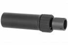 24mmCW AK AIRSOFT ARTISAN Silencer, Black, Left-Handed