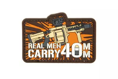 3D Patch - Real Man Carry 40mm