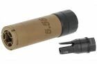 5.56 SLX Tan Silencer with TASK FORCE Muzzle Brake
