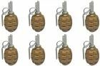 8 F1 PYROSOFT PIRO-F1-G fragmentation grenades