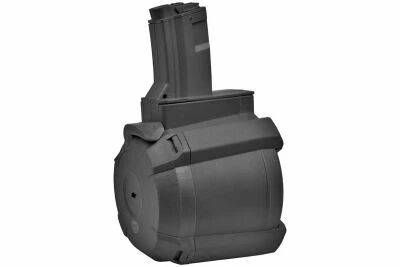 A&K DRUM 1200 ROUNDS MAGAZINE FOR MP5 SERIES BLACK (B90-4C BK)