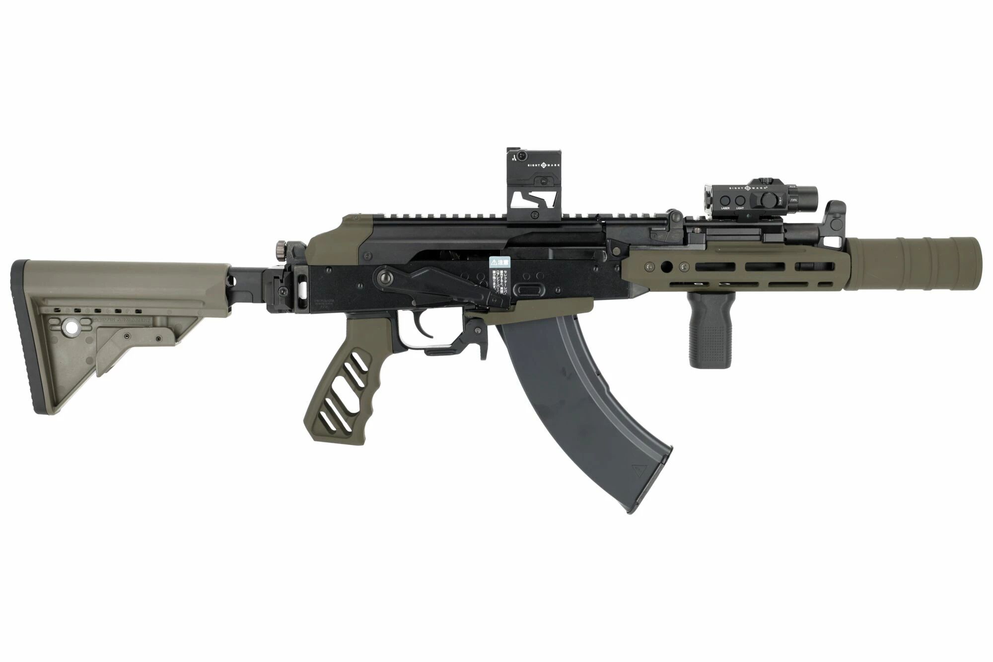 Replica AKX GBBR Hard Kick 'SIGHTMARK' Cerakote OD Custom