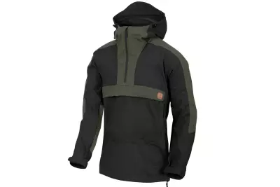 Anorak WOODSMAN Jacket Black / Taiga Green Helikon