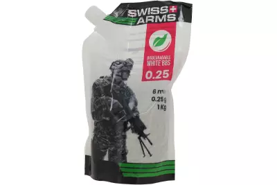 Bag of 4000 bbs 0.25g Bio SWISS ARMS
