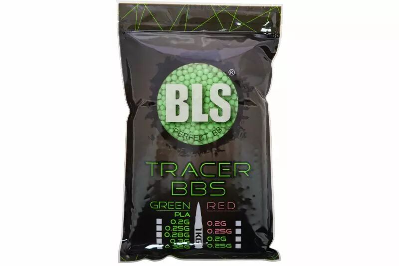 thumbnail image 2 of BLS Perfect Airsoft Tracer BBs .25g (6mm) - 4000 Count Green Tracer 2 of 6