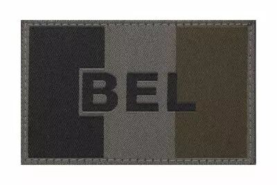 Belgium Flag Patch ral 7013