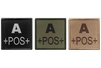 BLOOD GROUP A+ EMBROIDERED PATCH