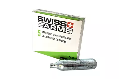 Boites de 5 cartouches CO2 avec silicone SWISS ARMS /C72