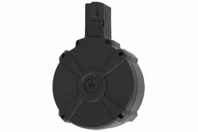 Cargador el�ctrico de tambor Specna de 850 balas, vista frontal