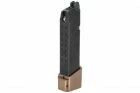 Cargador GBB ampliado &laquo;Ballerina&raquo; de bronce, tres cuartos trasero